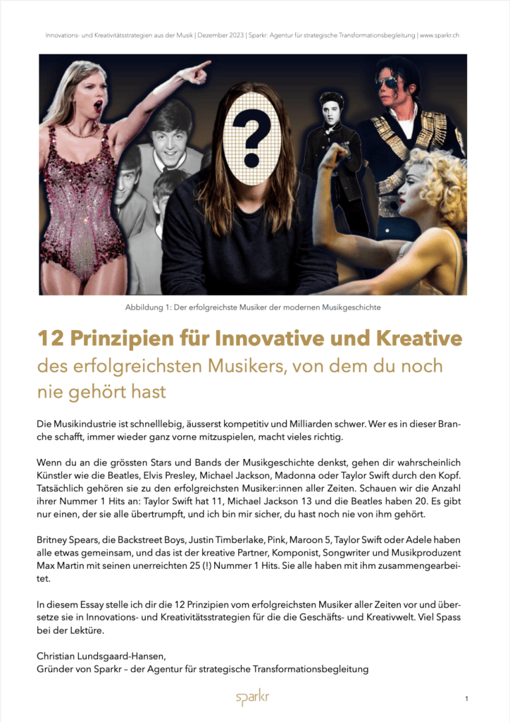 12 Prinzipien für Innovative und Kreative PDF Frontseite